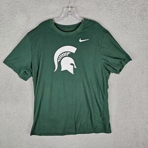 Michigan State Spartans Shirt Mens XL Nike Dri-Fit NCAA Football Sports Pullover